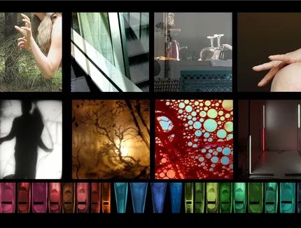 um | raum -parcours / 8 Positionen, Key visual