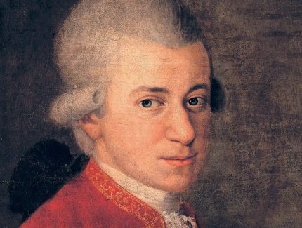 W. A. Mozart, Detail aus dem Johann Nepomuk della Croce zugeschr. Familienbild, ca. 1781