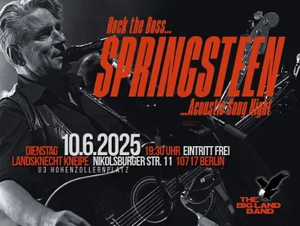 VISUAL Springsteen Acoustic Song Night