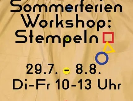 POSTER Sommerferienworkshop: Stempeln