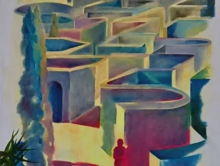 Labyrinth II ( Immaginazioni del Grand Tour ) Öl auf Leinwand 2022 cm 100 x 70_.jpg