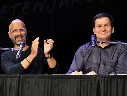 Christoph Maria Herbst und Moritz Netenjakob (von links)