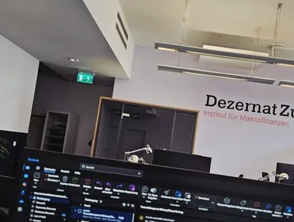 Im Büro des Dezernat Zukunft werden wir in entspannter Atmosphäre über den Welthandel diskutieren