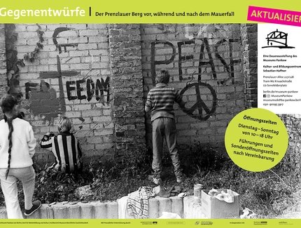 Plakat zur Ausstellung "Gegenentwürfe"