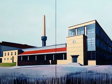 Anna Fiegen Zeitlos (Dyptichon) 120 x 220 cm Öl auf Leinwand, 2024