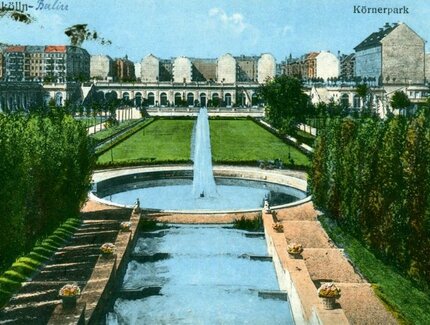 Historische Postkarte Der Körnerpark