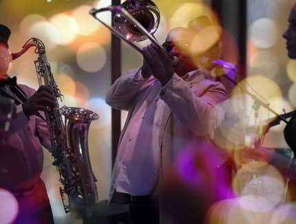 Jazz Band auf der Bühne
