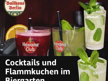 FLYER Cocktails und Flammkuchen im Biergarten