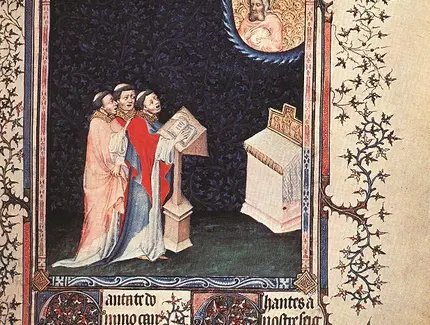 Cantate Domino - Psalter des Duc de Berry, Ps. 98 (97), zw. 1380 u. 1420