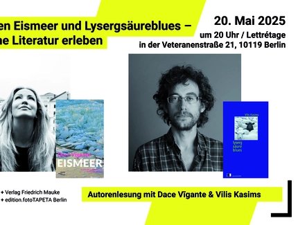 KEY VISUAL Zwischen Eismeer und Lysergsäureblues – Lettische Literatur erleben
