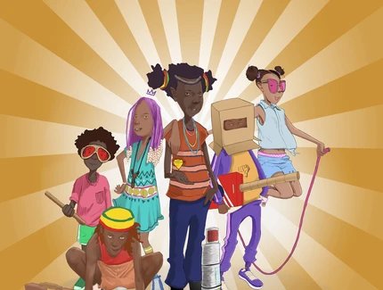 Illustration "African Street Games" von Thabo Thindi