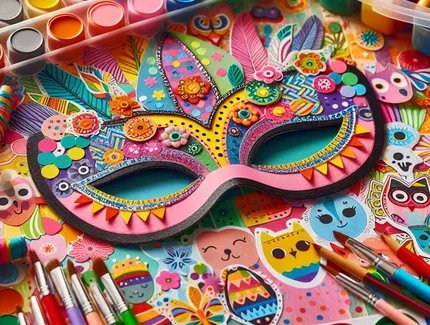 Kunterbunt: Bastel-Workshop "Faschingsmasken"