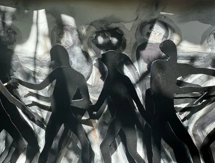 Skizze, sketch (Detail), 2025, Mischtechik, mixed media