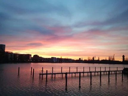Sonnenuntergang in der Rummelsburger Bucht