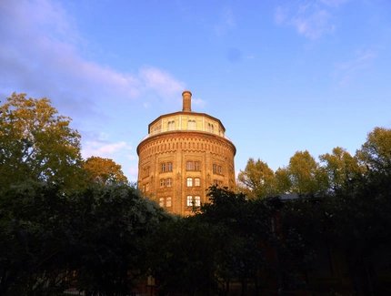 Wasserturm über den Wasserspeichern in Prenzlauer Berg