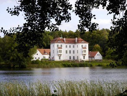 Berlin, Jagdschloss Grunewald, Blick über den See.