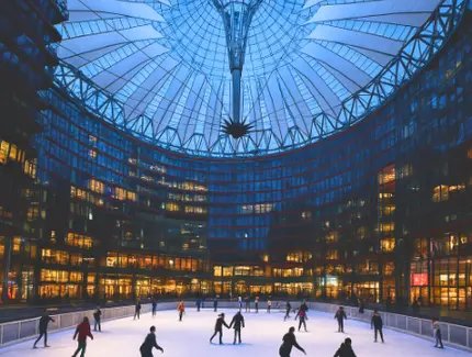 Eislaufen am Potsdamer Platz