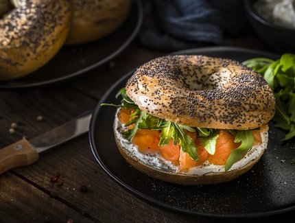 Bagel mit Lachs