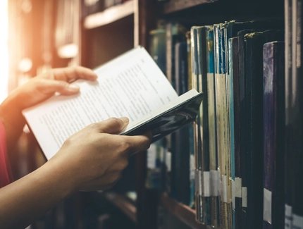 In the library