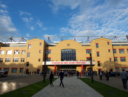 The Stadion an der Alten Försterei in Berlin Köpenick: Football stadium of 1. FC Union Berlin