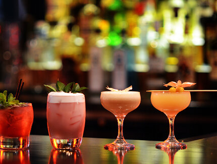 Auswahl von Cocktails