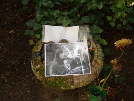 Grave of the singer Nico at the Grunewald-Forst cemetery Berlin