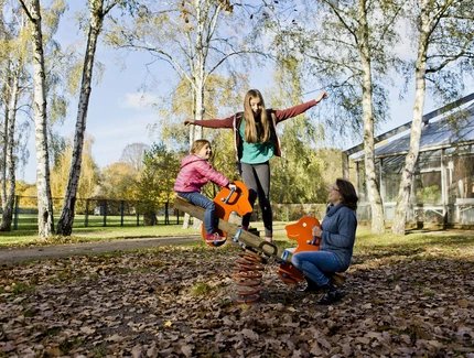 Excursion avec les enfants, terrain de jeu de la FEZ au Volkspark Wuhlheide Berlin