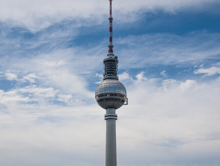 The TV Tower at Alexanderplatz in Berlin