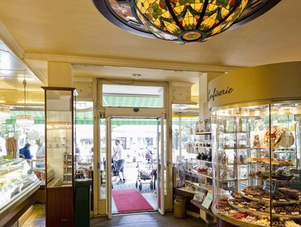 Ingresso della pasticceria Fester a Berlino Spandau