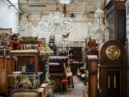 Furniture on flea market, Germany