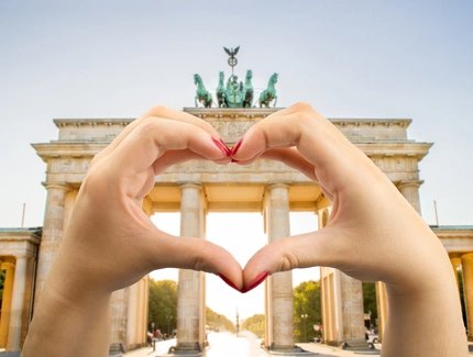 I love Berlin - Brandenburger Tor mit Herz