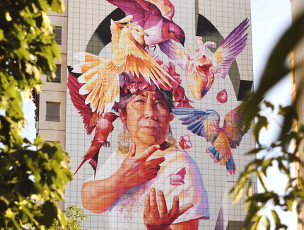 Mural der mexikanische Künstlerin Adry del Rocio, Berlin 2019