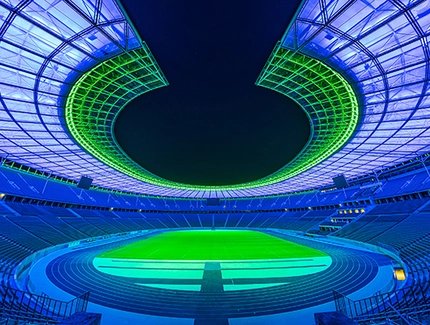 Estadio Olímpico de Berlín azul-verde