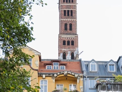 Schrotkugelturm im Kaselkiez in Berlin