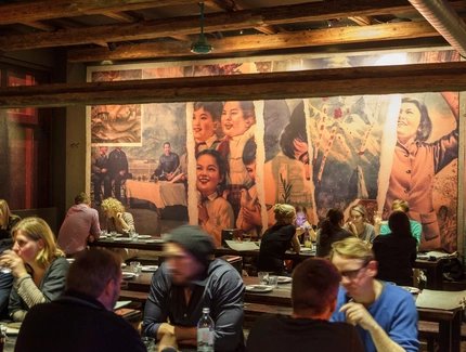 Bar scene at Long March Canteen in Berlin-Kreuzberg
