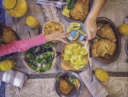 Schnitzel mit Kartoffelsalat
