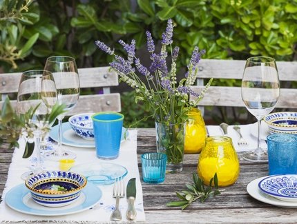 Gedeckter Tisch im Restaurant
