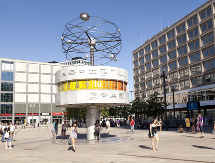 World Time Clock at Alexanderplatz in Berlin