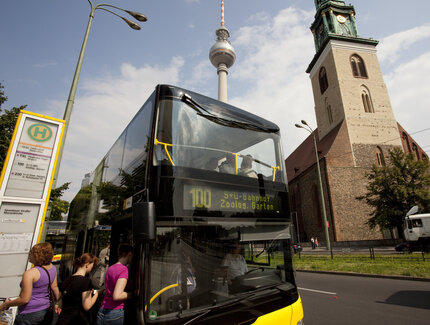 Sightseeing with the Bus 100 in Berlin