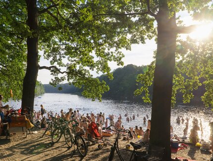 Krumme Lanke: lago balneabile a Berlino