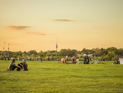 The park Tempelhofer Feld in Berlin