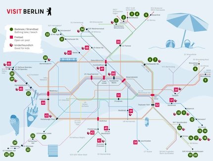 Badekarte für Berlin