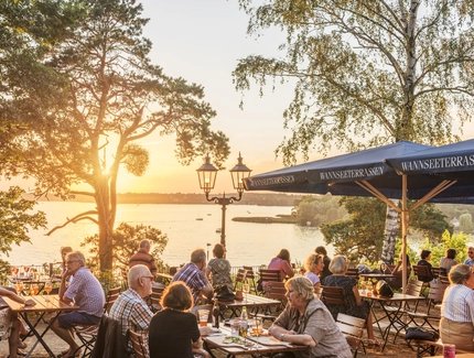 Beer garden Wannseeterrassen in Berlin