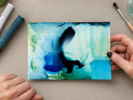 Flow & Form - Introduction to Alcohol Ink
