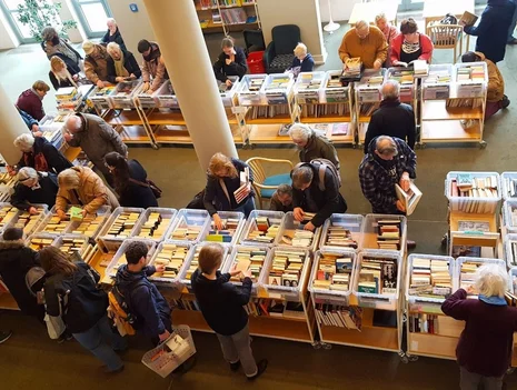 Large Book Flea Market at the Humboldt Library