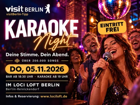 Karaoke in Berlin: LOCI LOFT in Reinickendorf – free entry