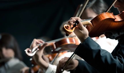 Streichinstrumente im Orchester