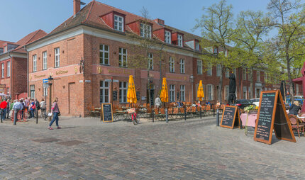 Dutch Quarter with cafés in Potsdam