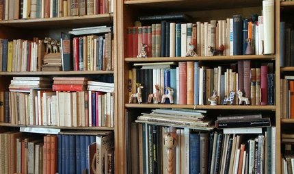 Bücherregal im Anna-Seghers-Museum