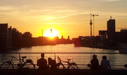 Sonnenuntergang an der Spree